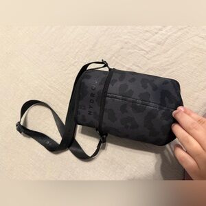 HydroJug Black Leopard Print Crossbody Belt Bag